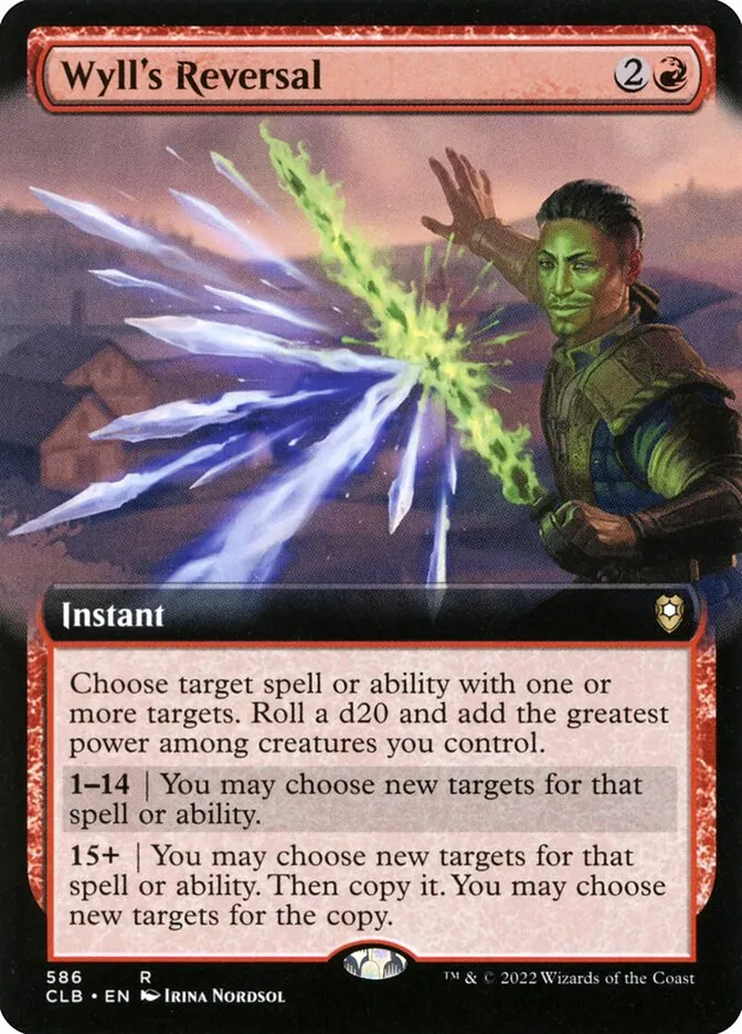 2022 Commander Legends: Battle for Baldur's Gate Wyll's Reversal #586 rare card image