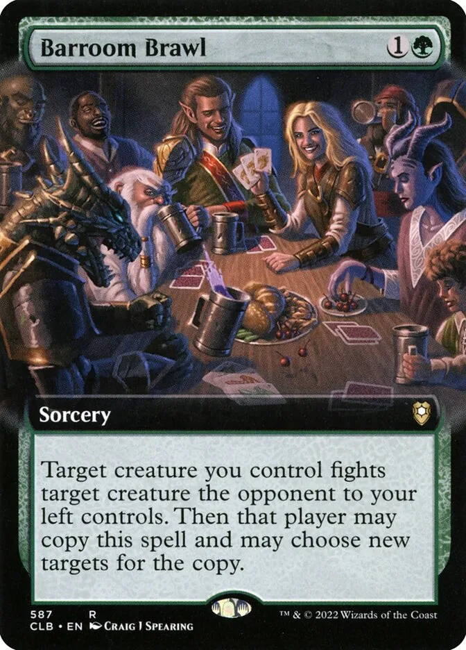 2022 Commander Legends: Battle for Baldur's Gate Barroom Brawl #587 rare card image