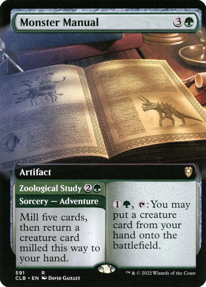 2022 Commander Legends: Battle for Baldur's Gate Monster Manual // Zoological Study #591 rare card image