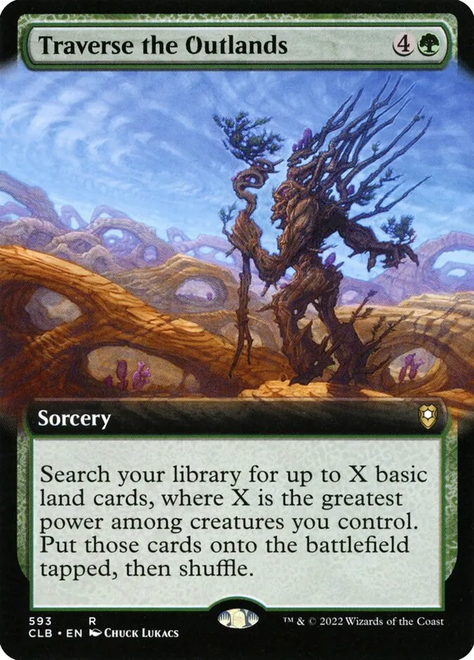 2022 Commander Legends: Battle for Baldur's Gate Traverse the Outlands #593 rare card image