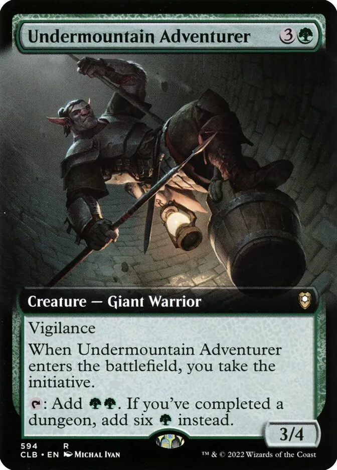 2022 Commander Legends: Battle for Baldur's Gate Undermountain Adventurer #594 rare card image