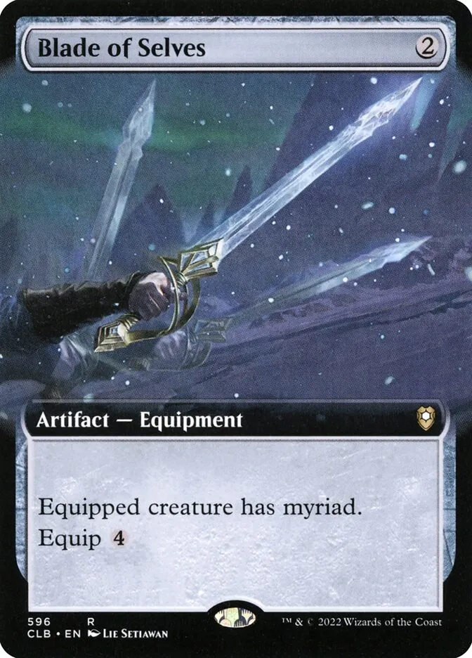2022 Commander Legends: Battle for Baldur's Gate Blade of Selves #596 rare card image