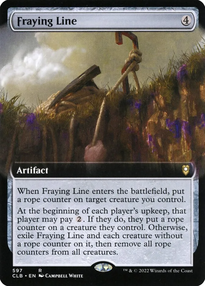 2022 Commander Legends: Battle for Baldur's Gate Fraying Line #597 rare card image
