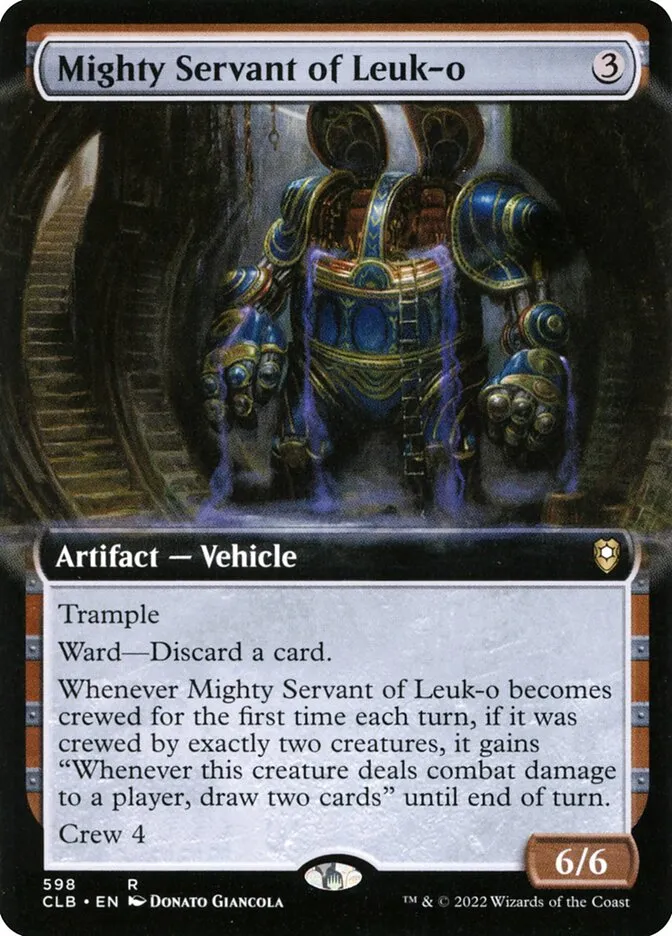 2022 Commander Legends: Battle for Baldur's Gate Mighty Servant of Leuk-o #598 rare card image