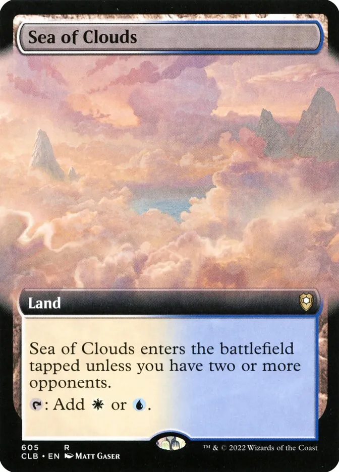 2022 Commander Legends: Battle for Baldur's Gate Sea of Clouds #605 rare card image