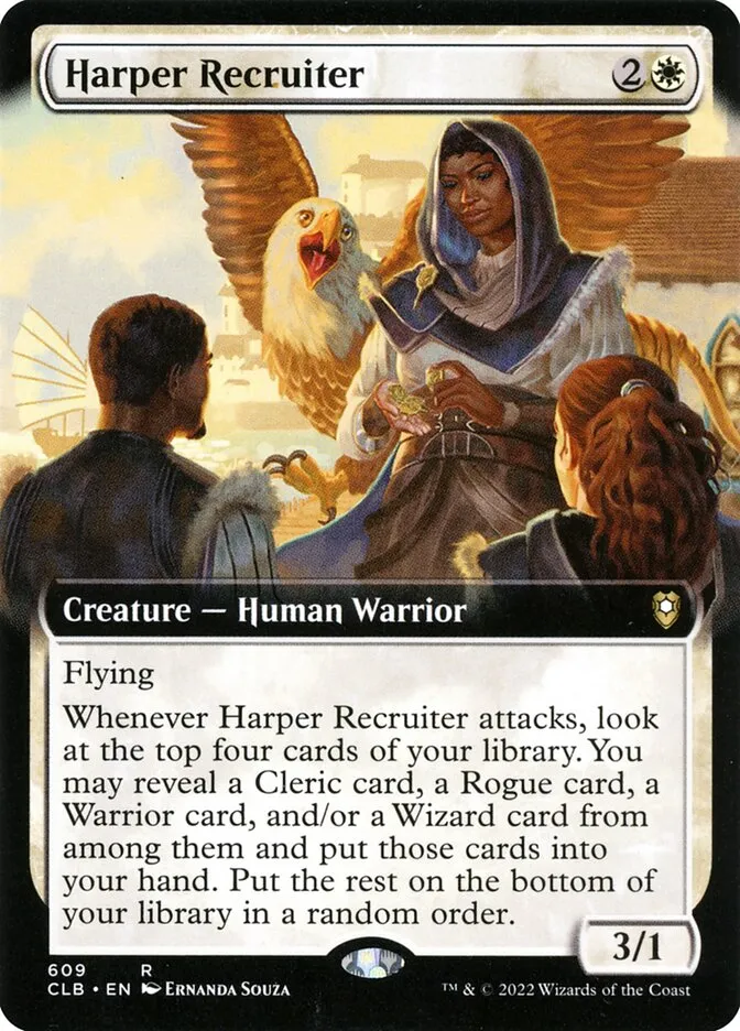 2022 Commander Legends: Battle for Baldur's Gate Harper Recruiter #609 rare card image