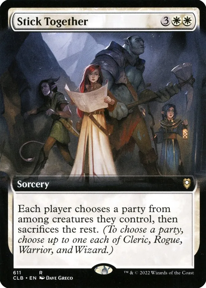 2022 Commander Legends: Battle for Baldur's Gate Stick Together #611 rare card image