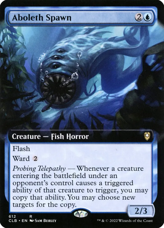 2022 Commander Legends: Battle for Baldur's Gate Aboleth Spawn #612 rare card image