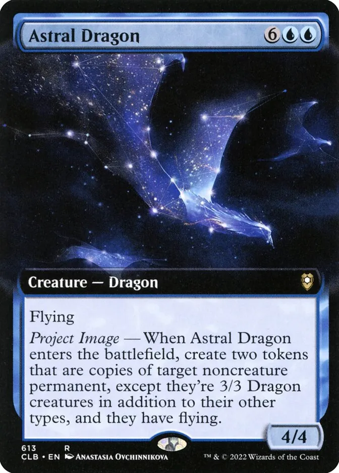 2022 Commander Legends: Battle for Baldur's Gate Astral Dragon #613 rare card image