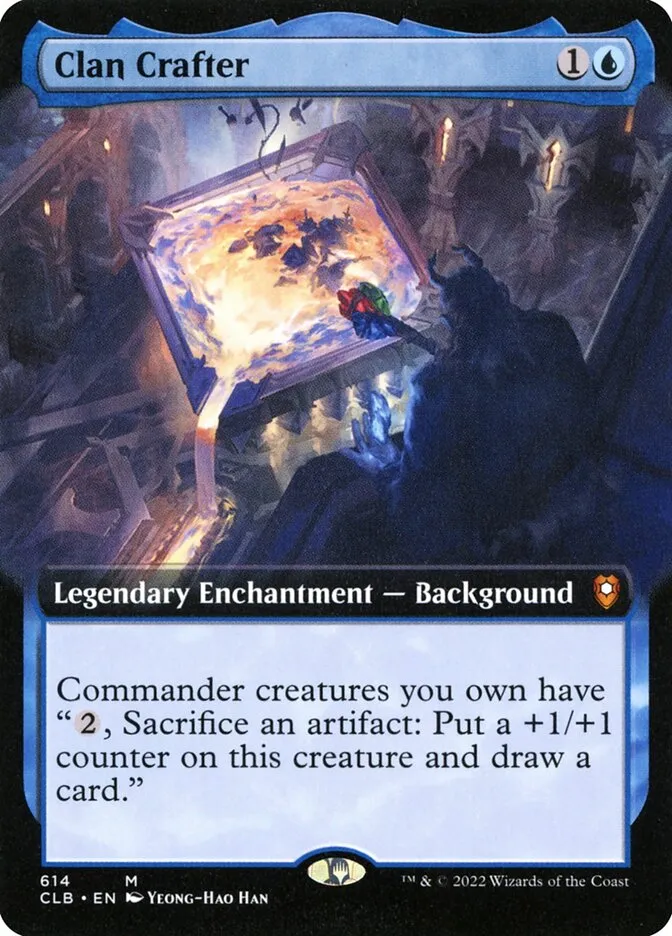 2022 Commander Legends: Battle for Baldur's Gate Clan Crafter #614 mythic card image