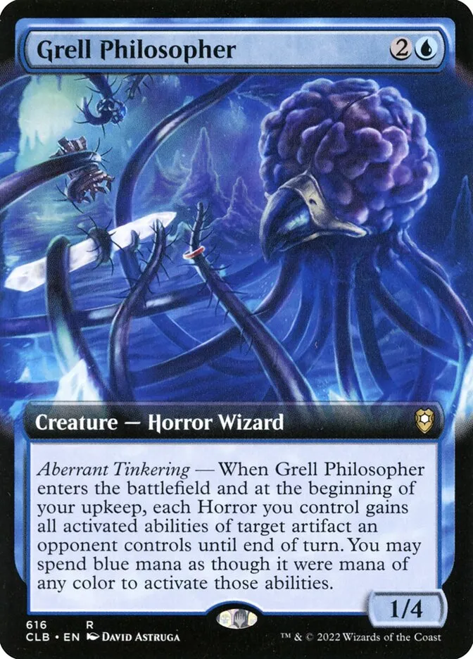 2022 Commander Legends: Battle for Baldur's Gate Grell Philosopher #616 rare card image