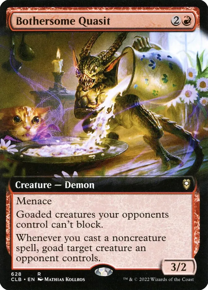 2022 Commander Legends: Battle for Baldur's Gate Bothersome Quasit #628 rare card image