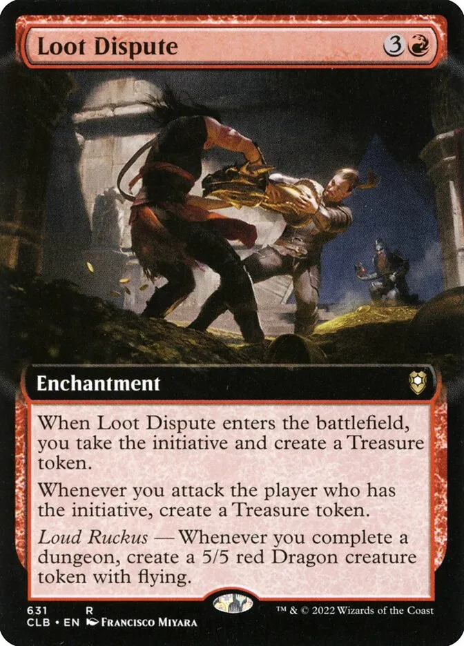 2022 Commander Legends: Battle for Baldur's Gate Loot Dispute #631 rare card image