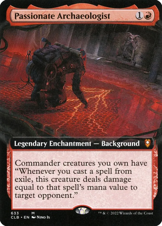 2022 Commander Legends: Battle for Baldur's Gate Passionate Archaeologist #633 mythic card image