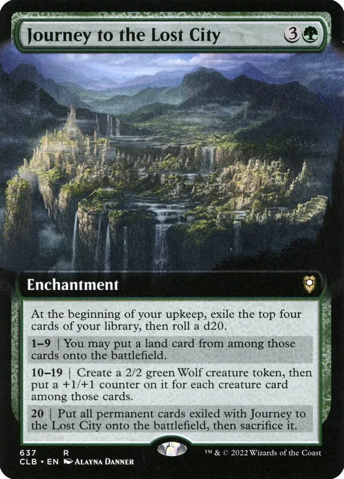 2022 Commander Legends: Battle for Baldur's Gate Journey to the Lost City #637 rare card image