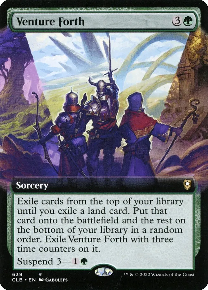 2022 Commander Legends: Battle for Baldur's Gate Venture Forth #639 rare card image