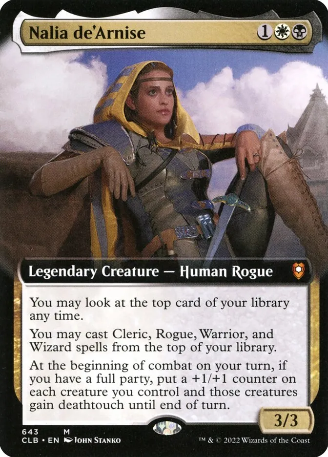 2022 Commander Legends: Battle for Baldur's Gate Nalia de'Arnise #643 mythic card image