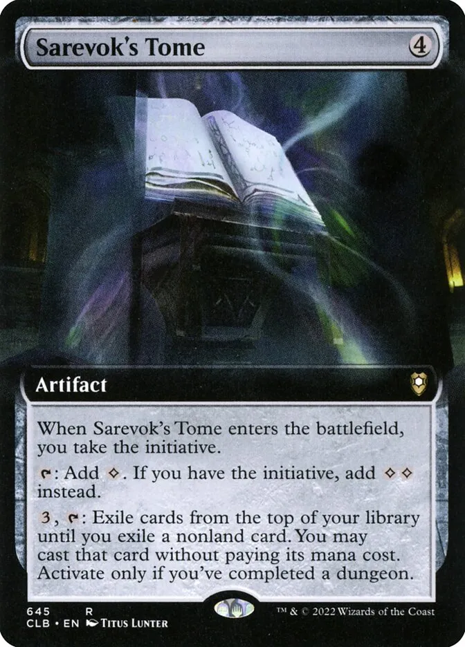 2022 Commander Legends: Battle for Baldur's Gate Sarevok's Tome #645 rare card image