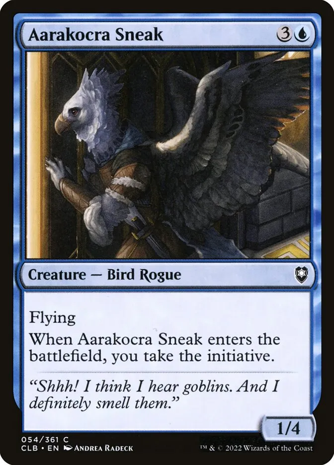 2022 Commander Legends: Battle for Baldur's Gate Aarakocra Sneak #54 common card image