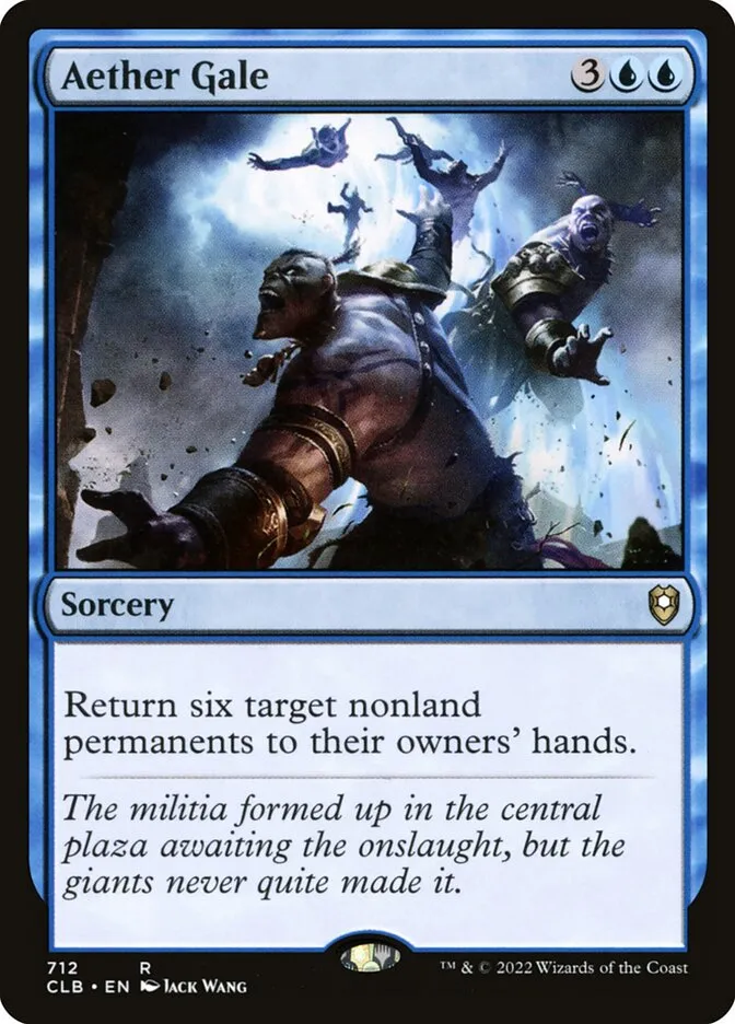 2022 Commander Legends: Battle for Baldur's Gate Aether Gale #712 rare card image