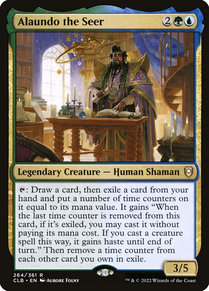 2022 Commander Legends: Battle for Baldur's Gate Alaundo the Seer #264 rare card image