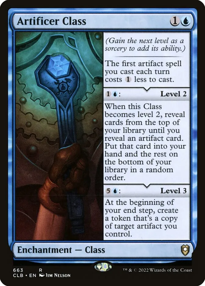 2022 Commander Legends: Battle for Baldur's Gate Artificer Class #663 rare card image