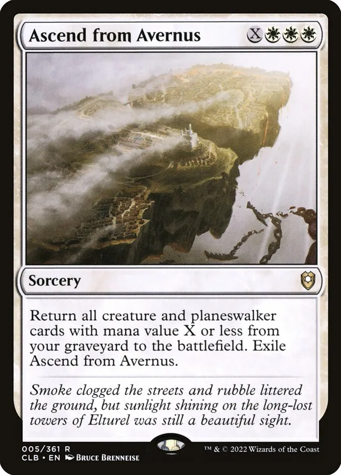 2022 Commander Legends: Battle for Baldur's Gate Ascend from Avernus rare #5 rare card image