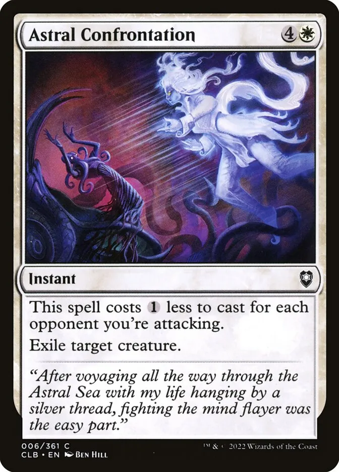 2022 Commander Legends: Battle for Baldur's Gate Astral Confrontation common #6 common card image
