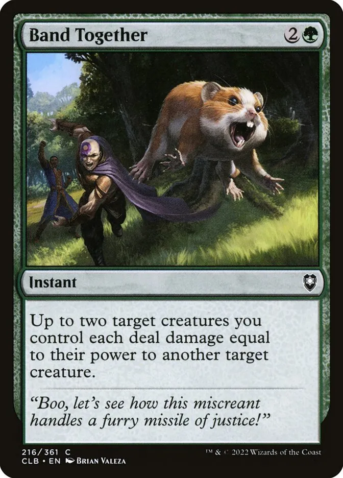 2022 Commander Legends: Battle for Baldur's Gate Band Together #216 common card image