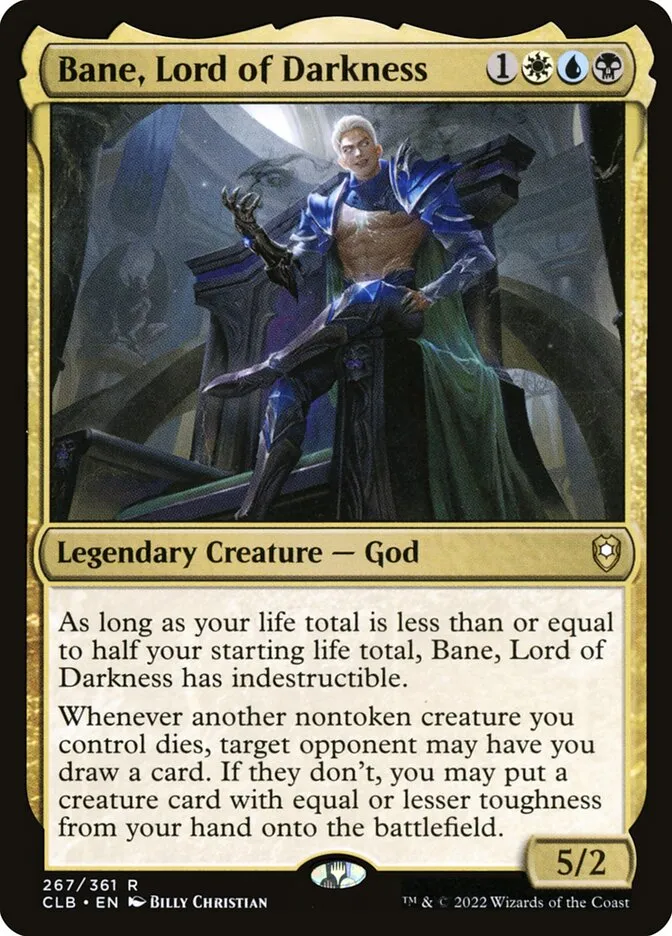 2022 Commander Legends: Battle for Baldur's Gate Bane, Lord of Darkness #267 rare card image