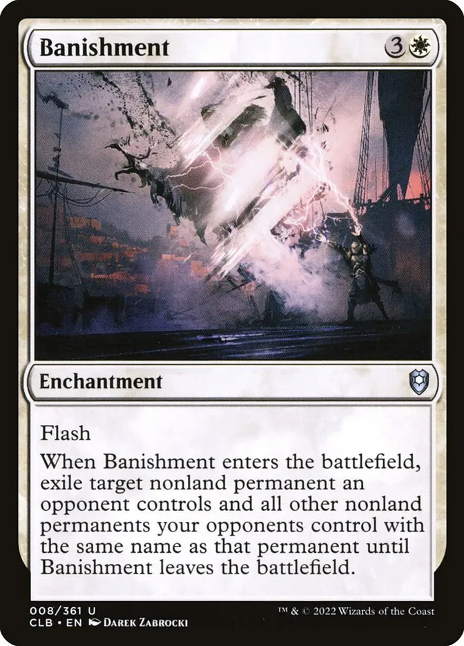 2022 Commander Legends: Battle for Baldur's Gate Banishment uncommon #8 uncommon card image