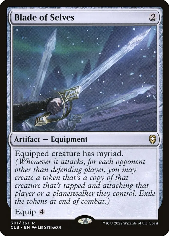 2022 Commander Legends: Battle for Baldur's Gate Blade of Selves #301 rare card image