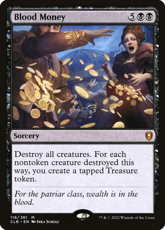 2022 Commander Legends: Battle for Baldur's Gate Blood Money #116 mythic card image