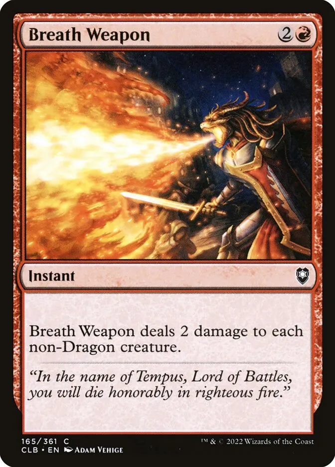 2022 Commander Legends: Battle for Baldur's Gate Breath Weapon #165 common card image