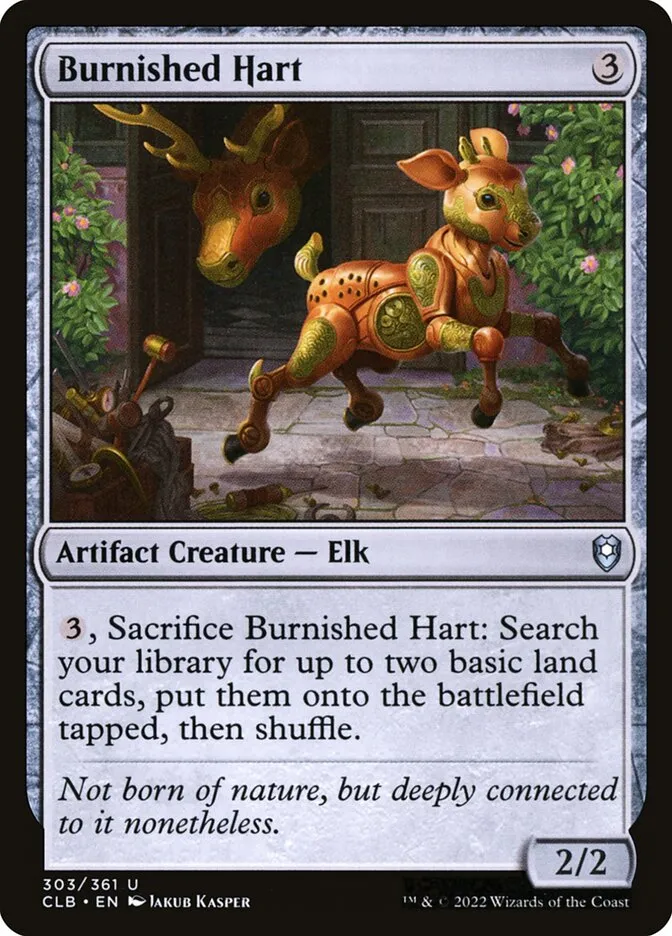 2022 Commander Legends: Battle for Baldur's Gate Burnished Hart #303 uncommon card image
