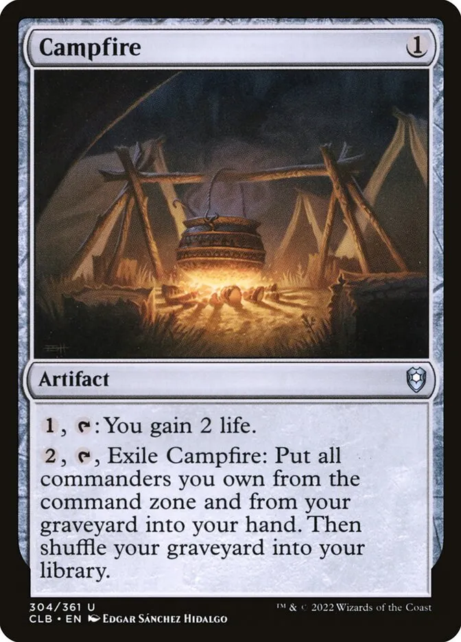 2022 Commander Legends: Battle for Baldur's Gate Campfire #304 uncommon card image