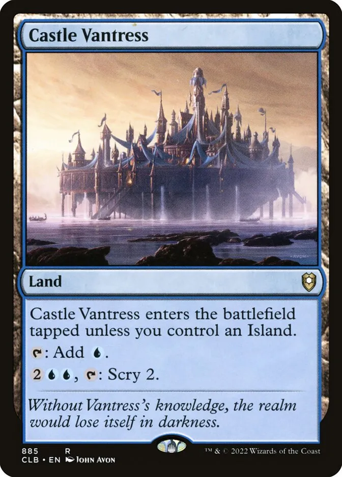 2022 Commander Legends: Battle for Baldur's Gate Castle Vantress #885 rare card image