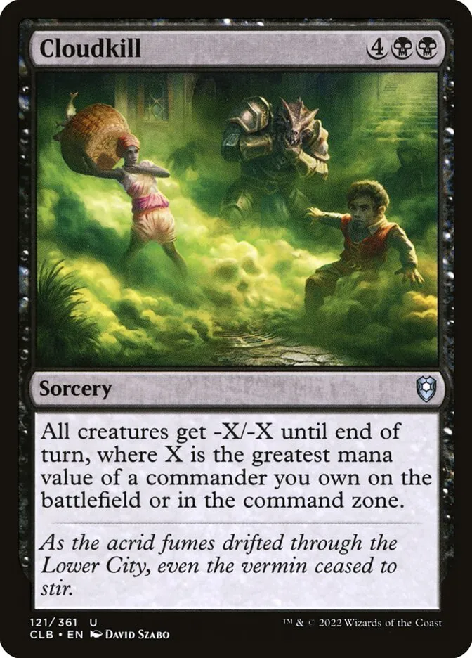 2022 Commander Legends: Battle for Baldur's Gate Cloudkill uncommon #121 uncommon card image