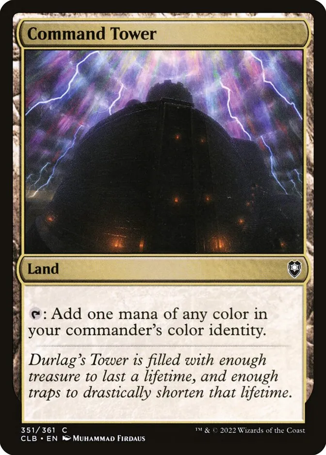 2022 Commander Legends: Battle for Baldur's Gate Command Tower common #351 common card image