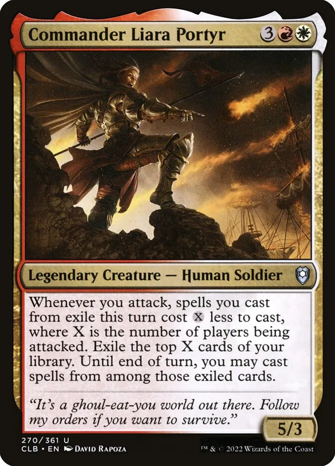 2022 Commander Legends: Battle for Baldur's Gate Commander Liara Portyr #270 uncommon card image
