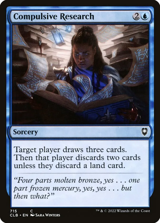 2022 Commander Legends: Battle for Baldur's Gate Compulsive Research #715 common card image