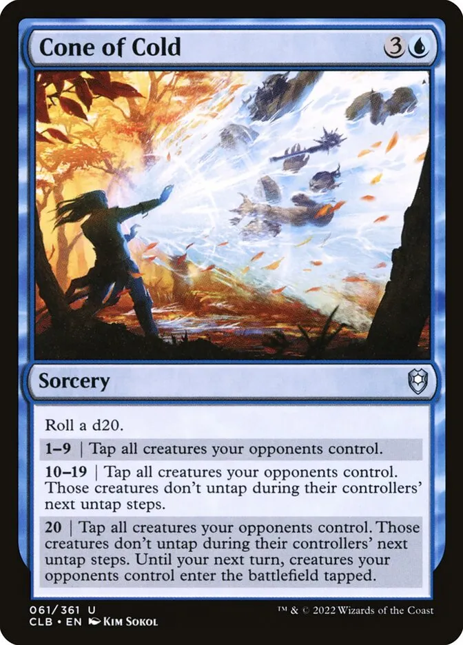 2022 Commander Legends: Battle for Baldur's Gate Cone of Cold #61 uncommon card image