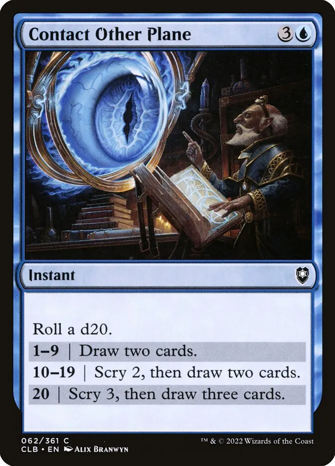 2022 Commander Legends: Battle for Baldur's Gate Contact Other Plane #62 common card image