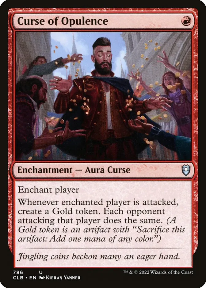 2022 Commander Legends: Battle for Baldur's Gate Curse of Opulence #786 uncommon card image