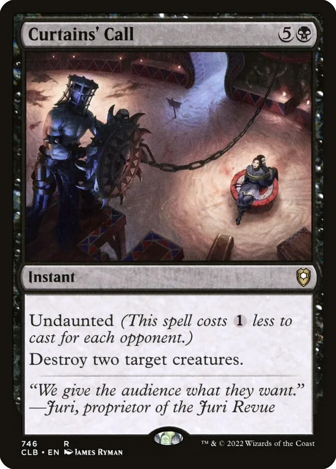 2022 Commander Legends: Battle for Baldur's Gate Curtains' Call #746 rare card image
