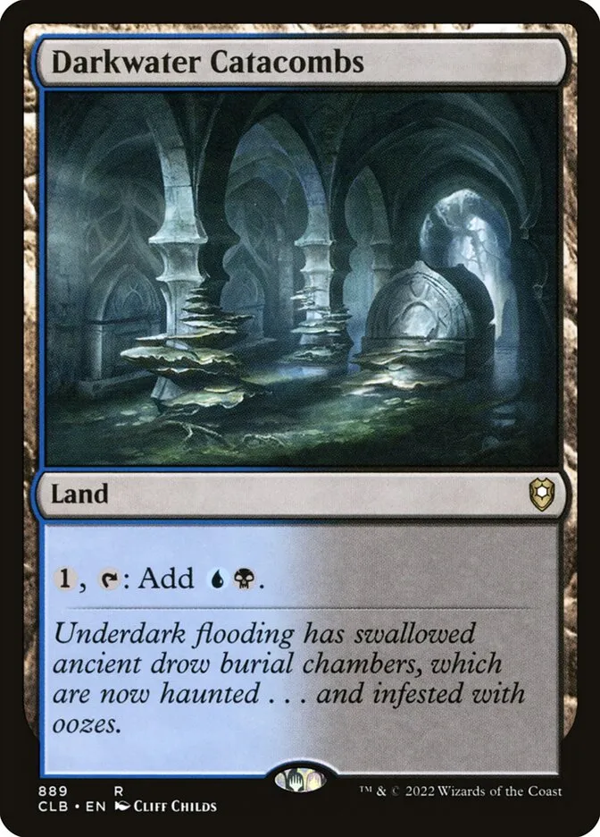 2022 Commander Legends: Battle for Baldur's Gate Darkwater Catacombs #889 rare card image