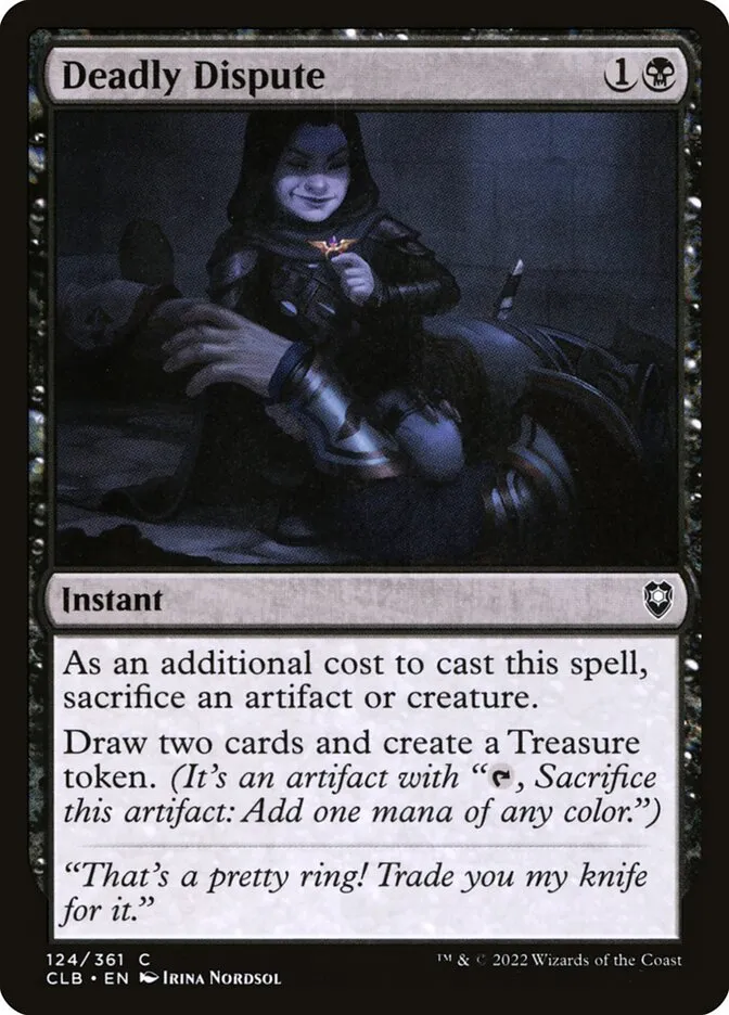 2022 Commander Legends: Battle for Baldur's Gate Deadly Dispute #124 common card image