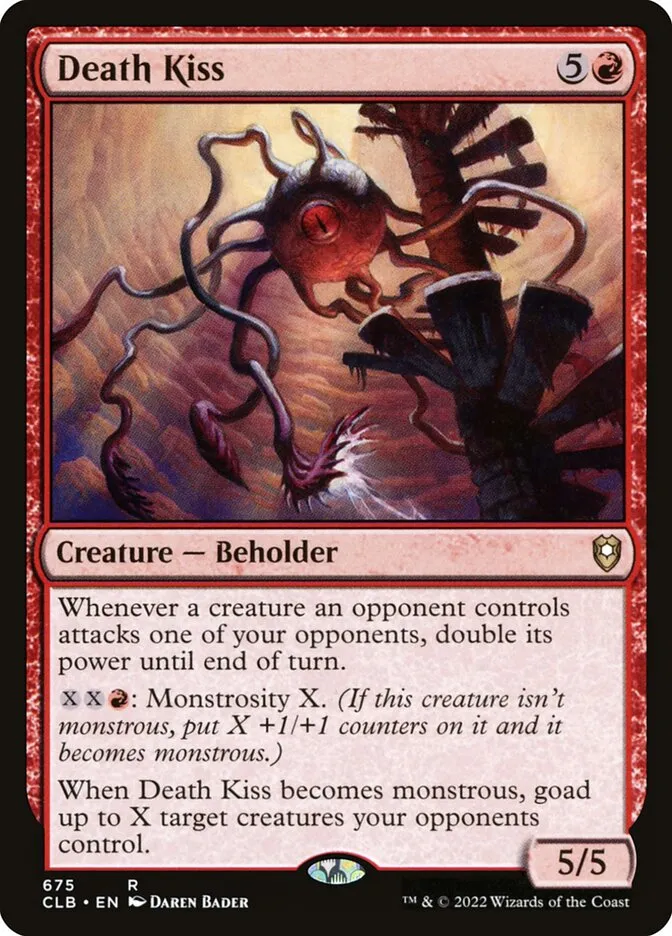 2022 Commander Legends: Battle for Baldur's Gate Death Kiss #675 rare card image