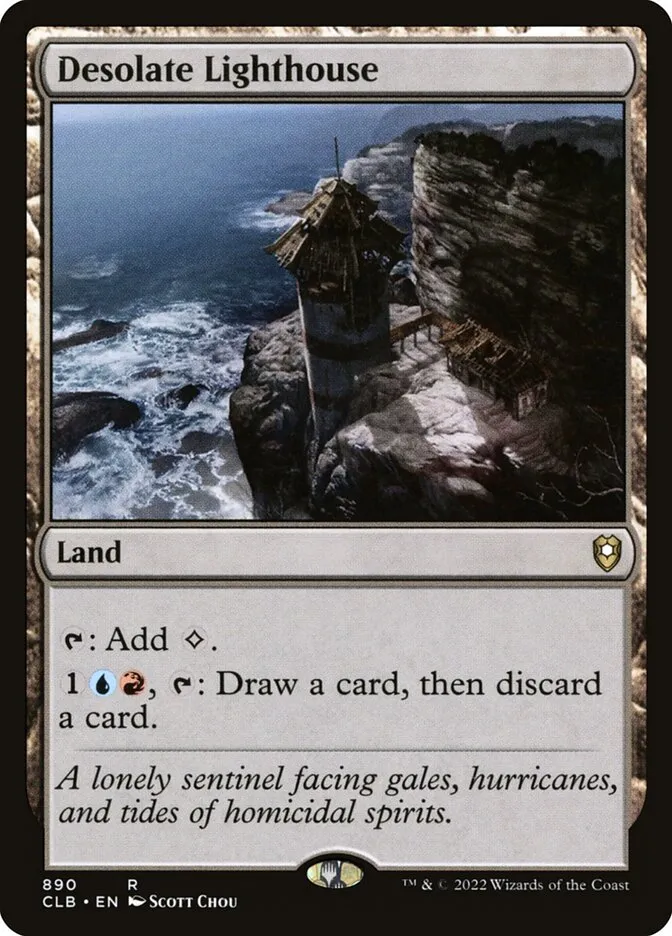 2022 Commander Legends: Battle for Baldur's Gate Desolate Lighthouse #890 rare card image
