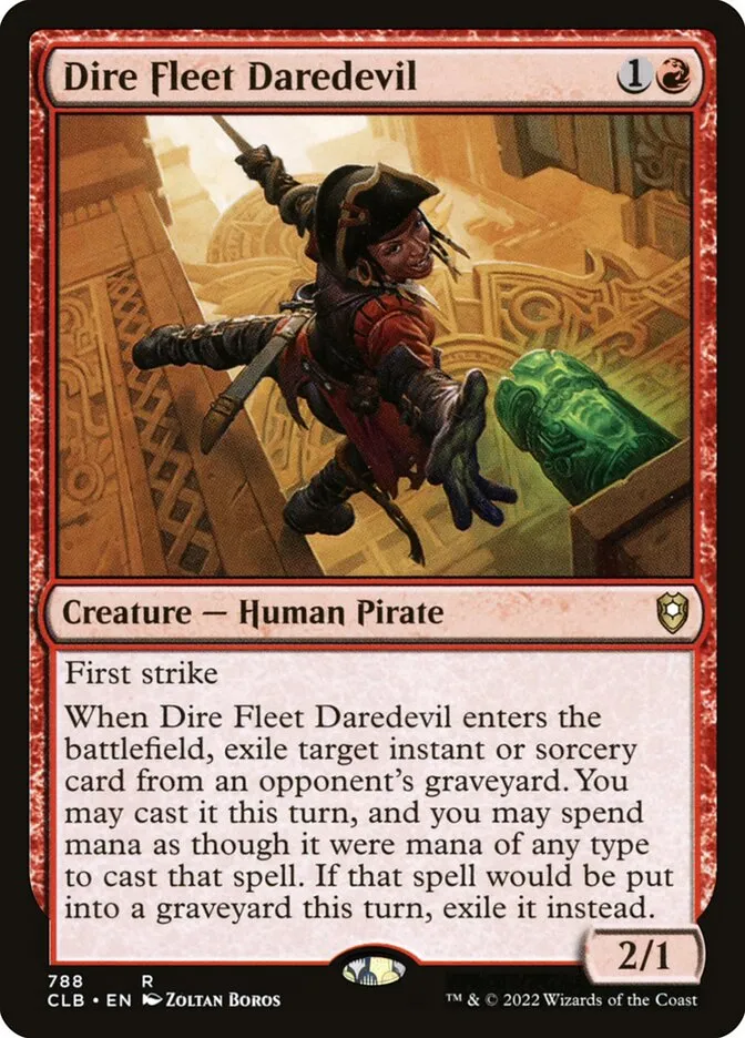 2022 Commander Legends: Battle for Baldur's Gate Dire Fleet Daredevil #788 rare card image